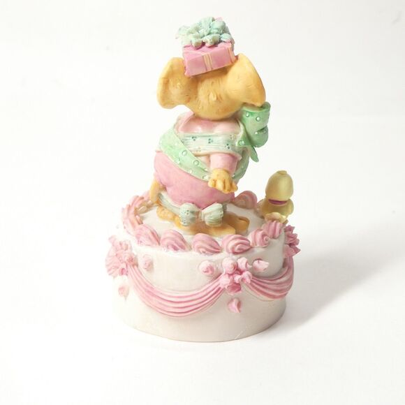 Mouse Happy Birthday San Francisco Music Box Company 1991 Vintage Figurine - Picture 3 of 6